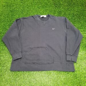 NIKE Sweatshirt 2XL 27x27 Small-Swoosh Logo Baggy Boxy Crop
